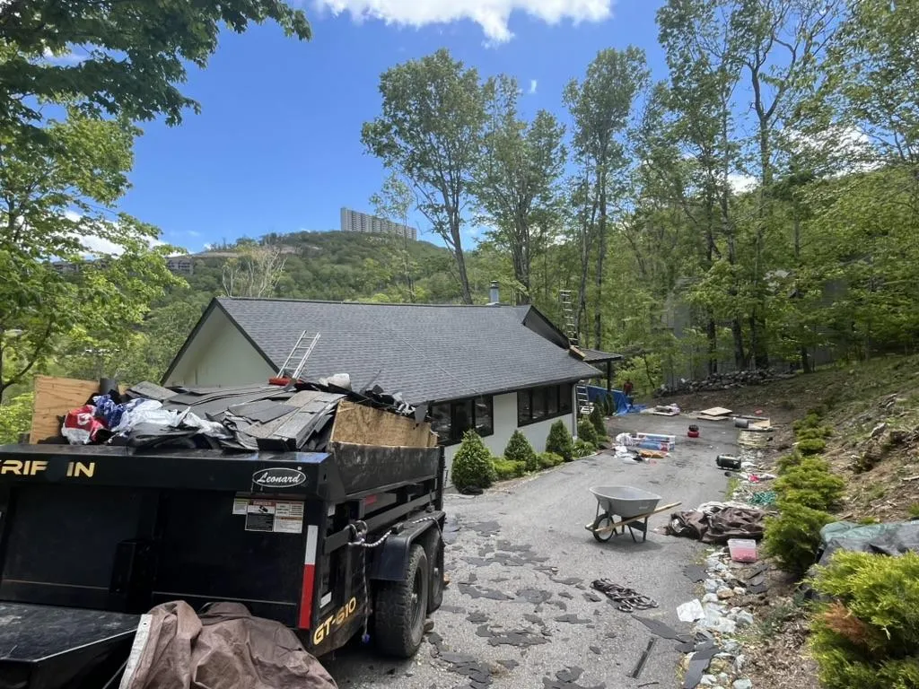 Residential roofing project done by Galaxy Roofing in Charlotte NC