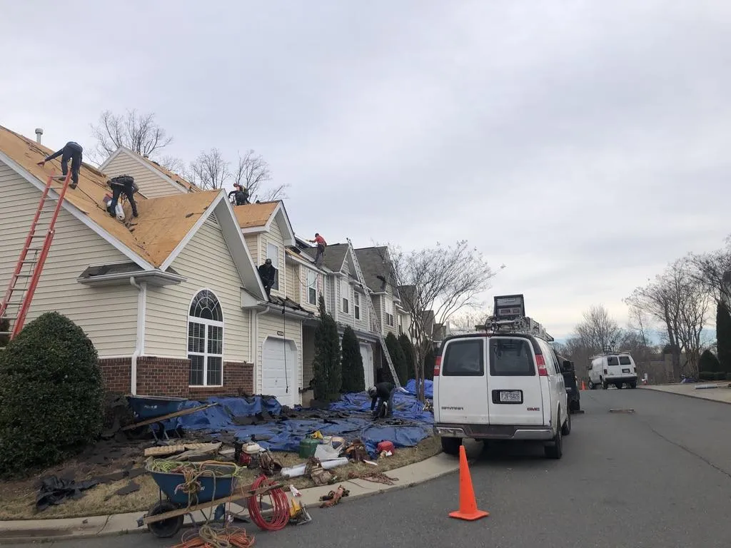 Residential roofing project done by Galaxy Roofing in Charlotte NC