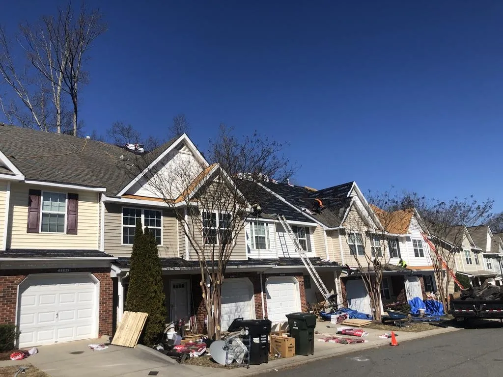Residential roofing project done by Galaxy Roofing in Charlotte NC