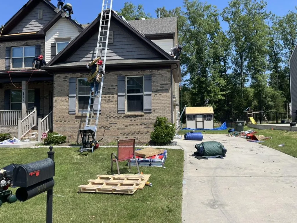 Residential roof replacement completed by Galaxy Roofing in Charlotte NC