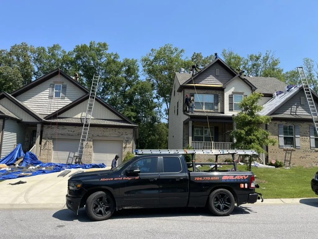New roofing installation by Galaxy Roofing in Charlotte NC