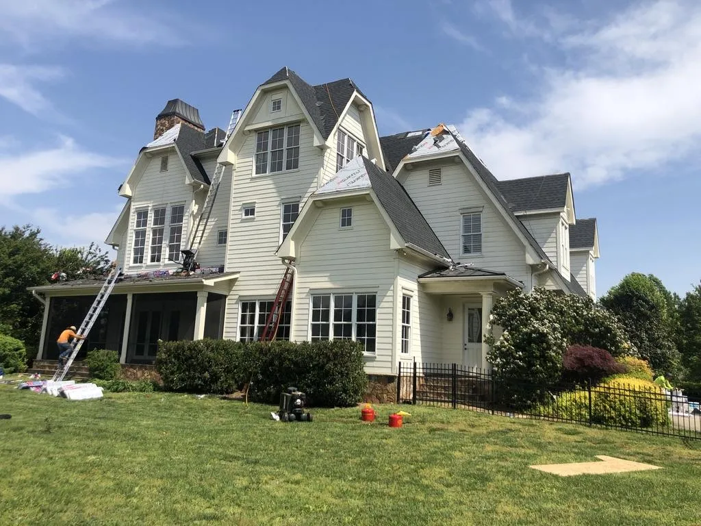 Residential roofing project done by Galaxy Roofing in Charlotte NC