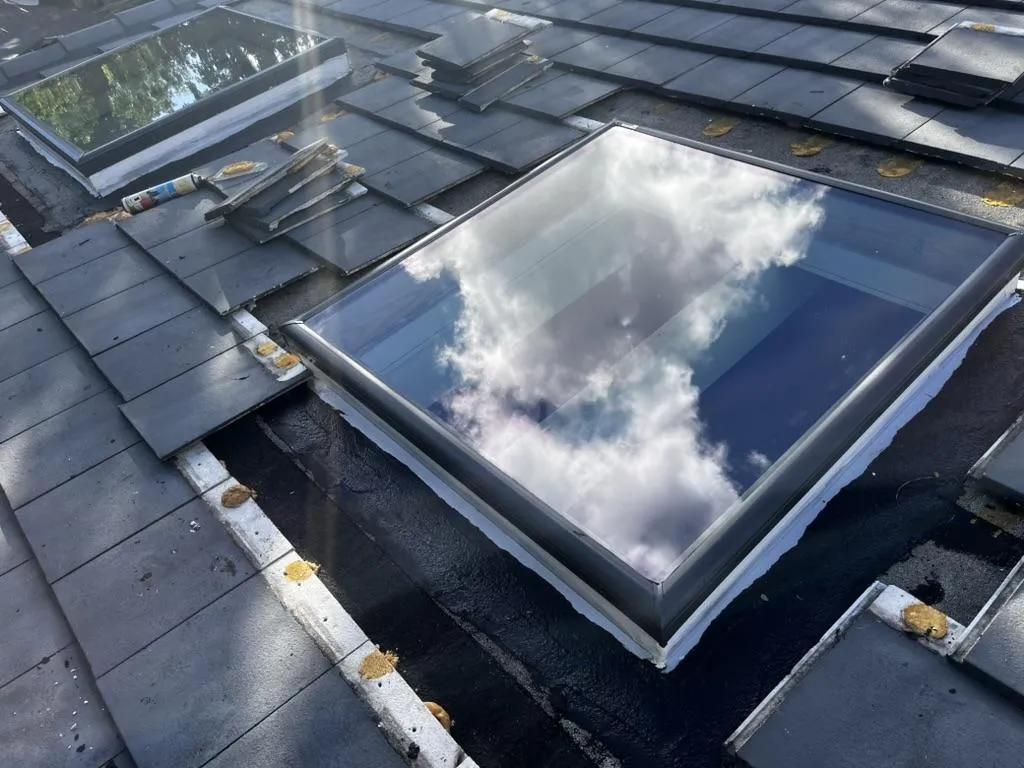 New skylight installation by Galaxy Roofing in Charlotte NC