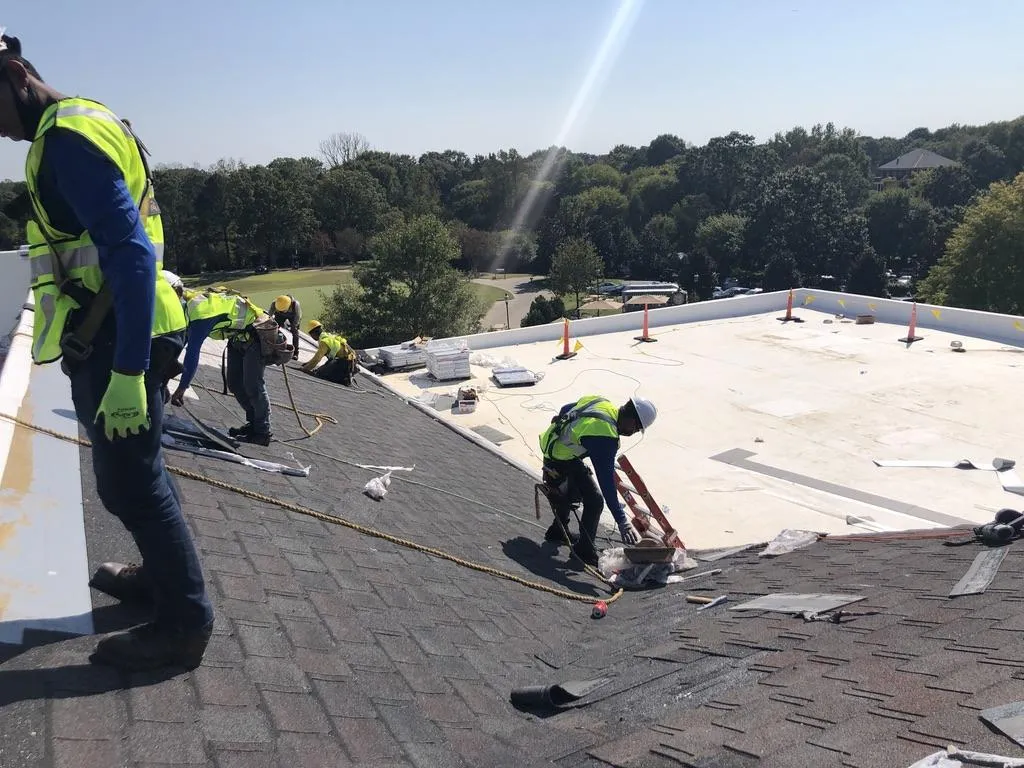Commercial roofing project completed by Galaxy Roofing in Charlotte NC