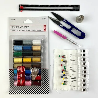 Starter hand sewing tool kit contents