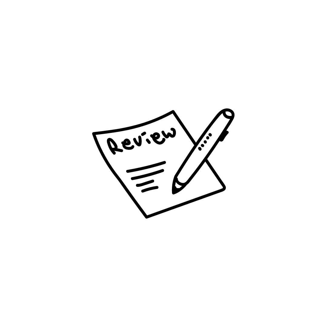 Paper with 'Review' written and a pen, concept for feedback or evaluation