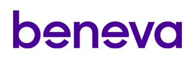 Beneva company logo, purple text, Canadian insurance provider