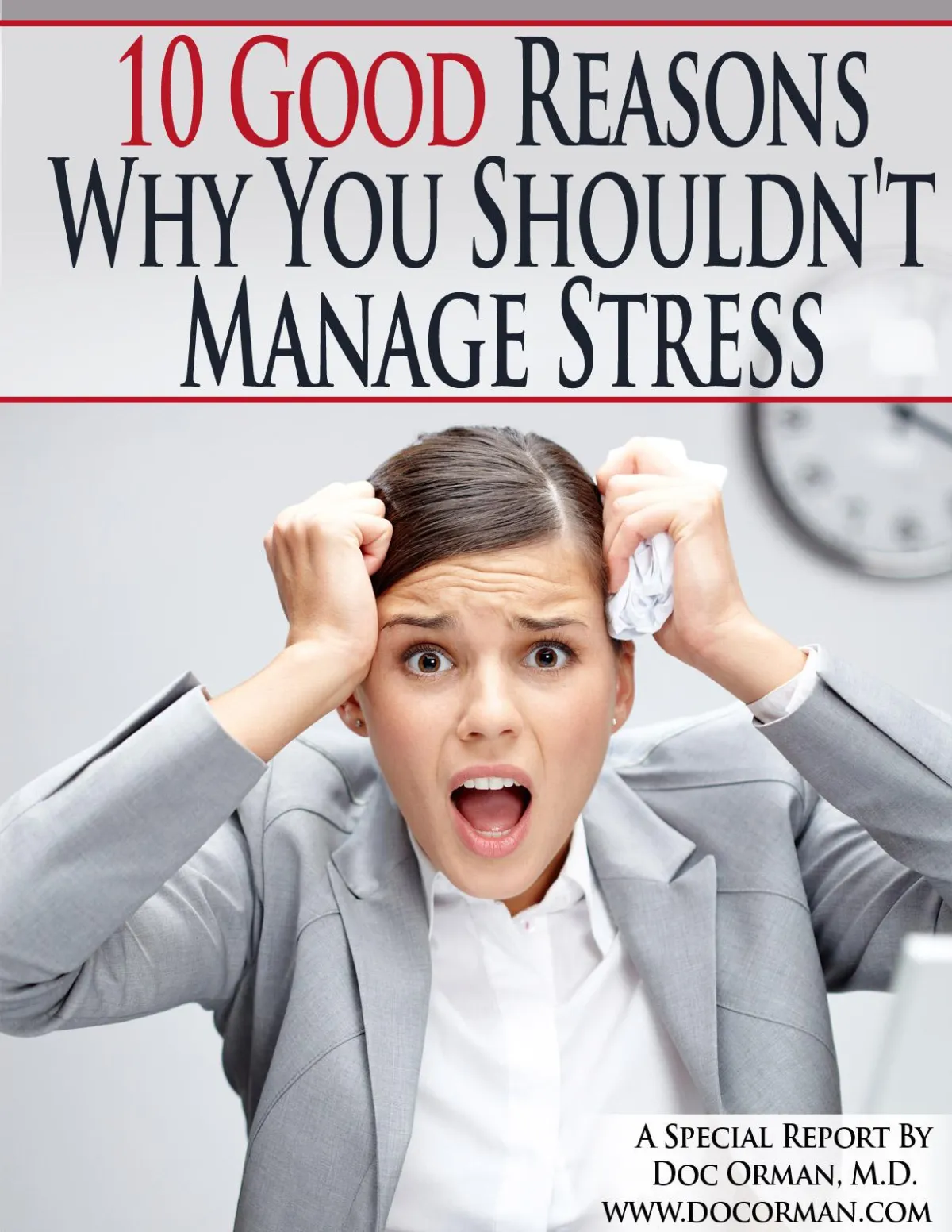 10 Good reasons why you shouldnt manage stress image