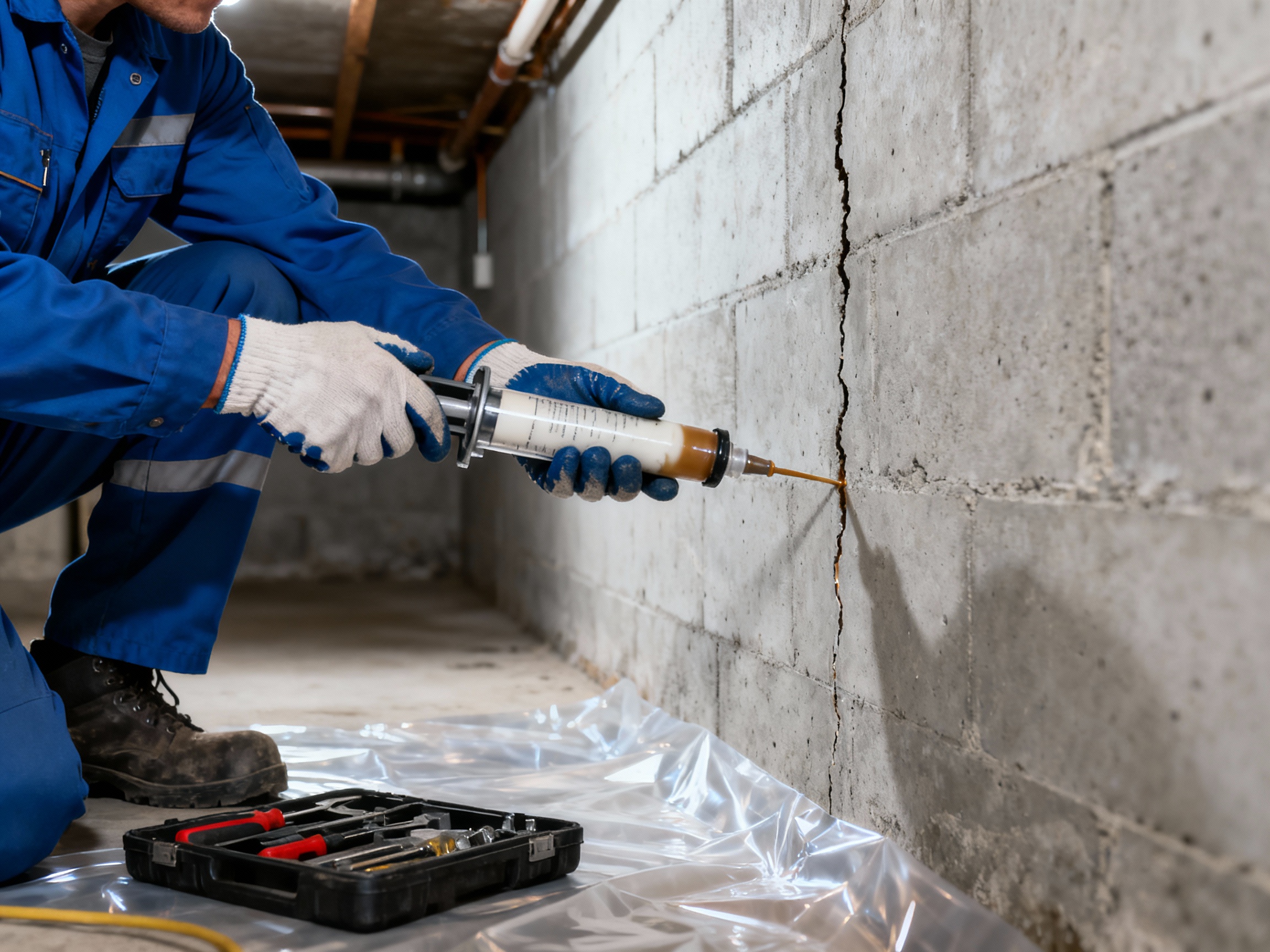 Foundation Crack Repair in Whitby