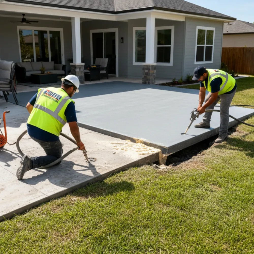 Patio Concrete Leveling in Whitby