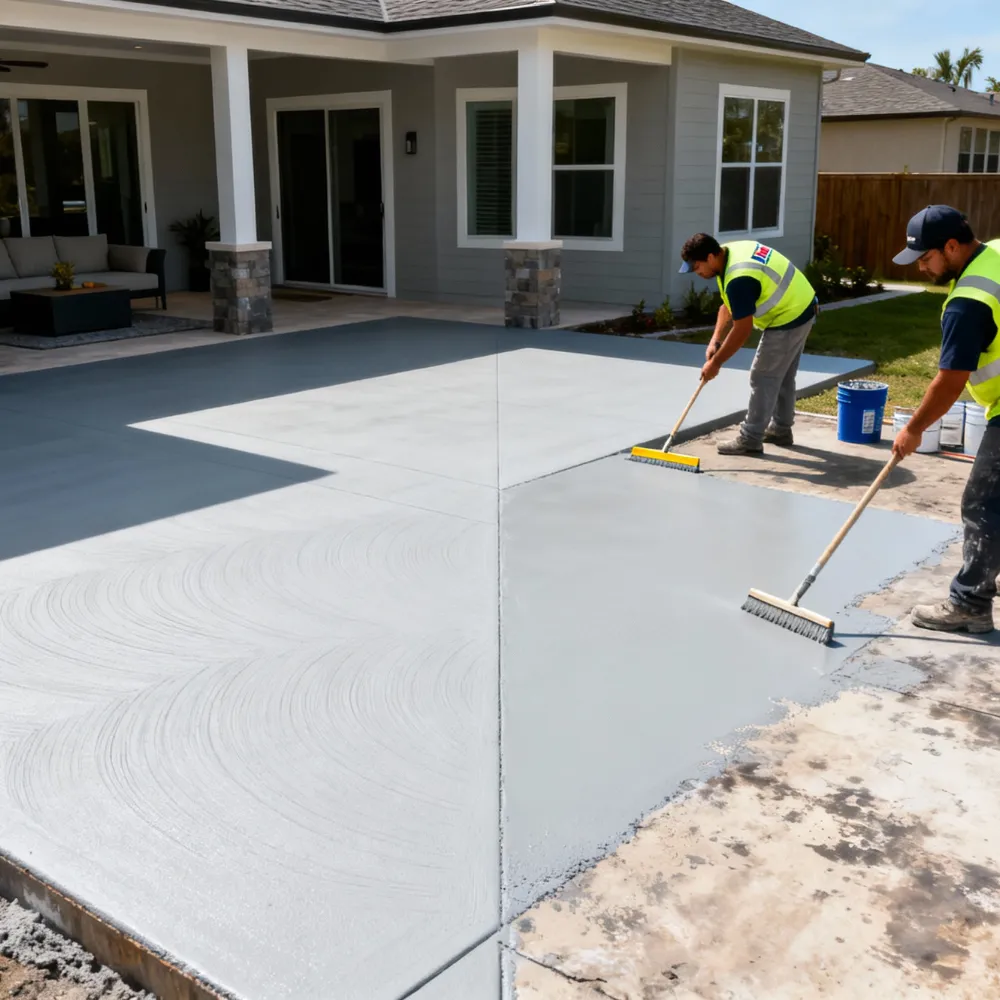 Patio Concrete Resurfacing in Whitby