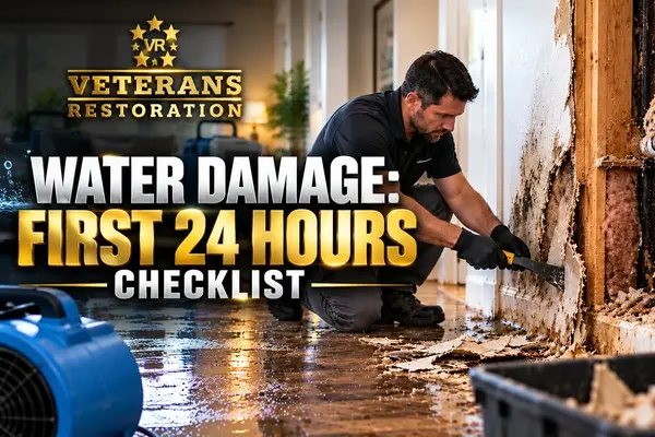 Water Damage in Orange County: First 24 Hours Checklist