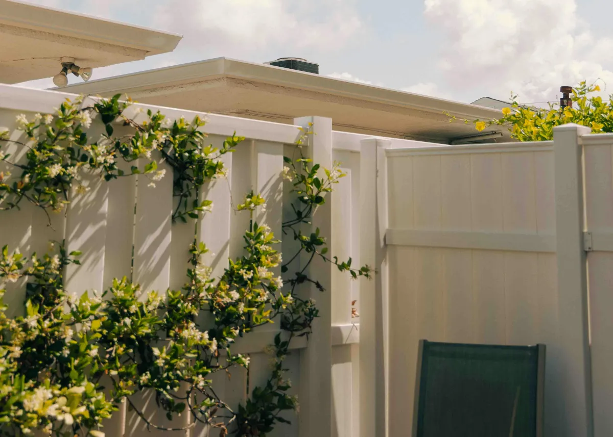 vinyl fence iron stain removal service in Brevard County FL