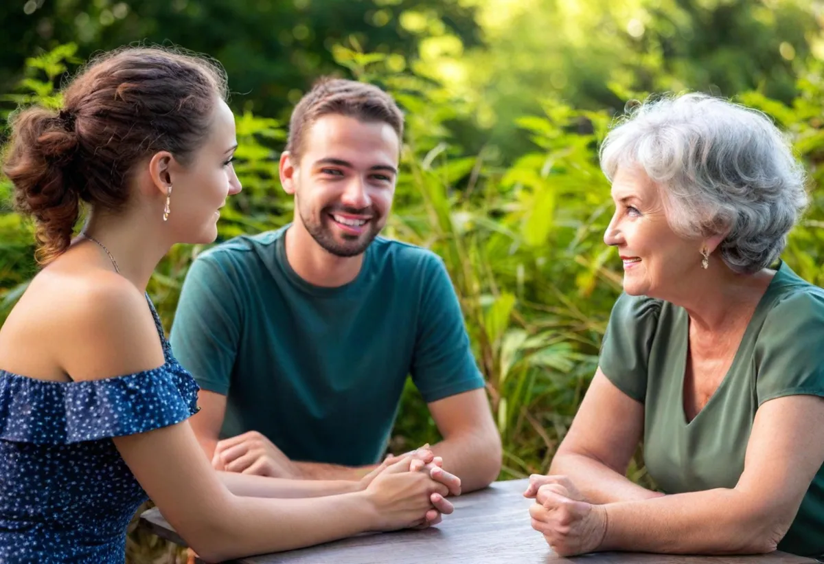 Portrait of Lina R., a smiling woman in her mid-30s