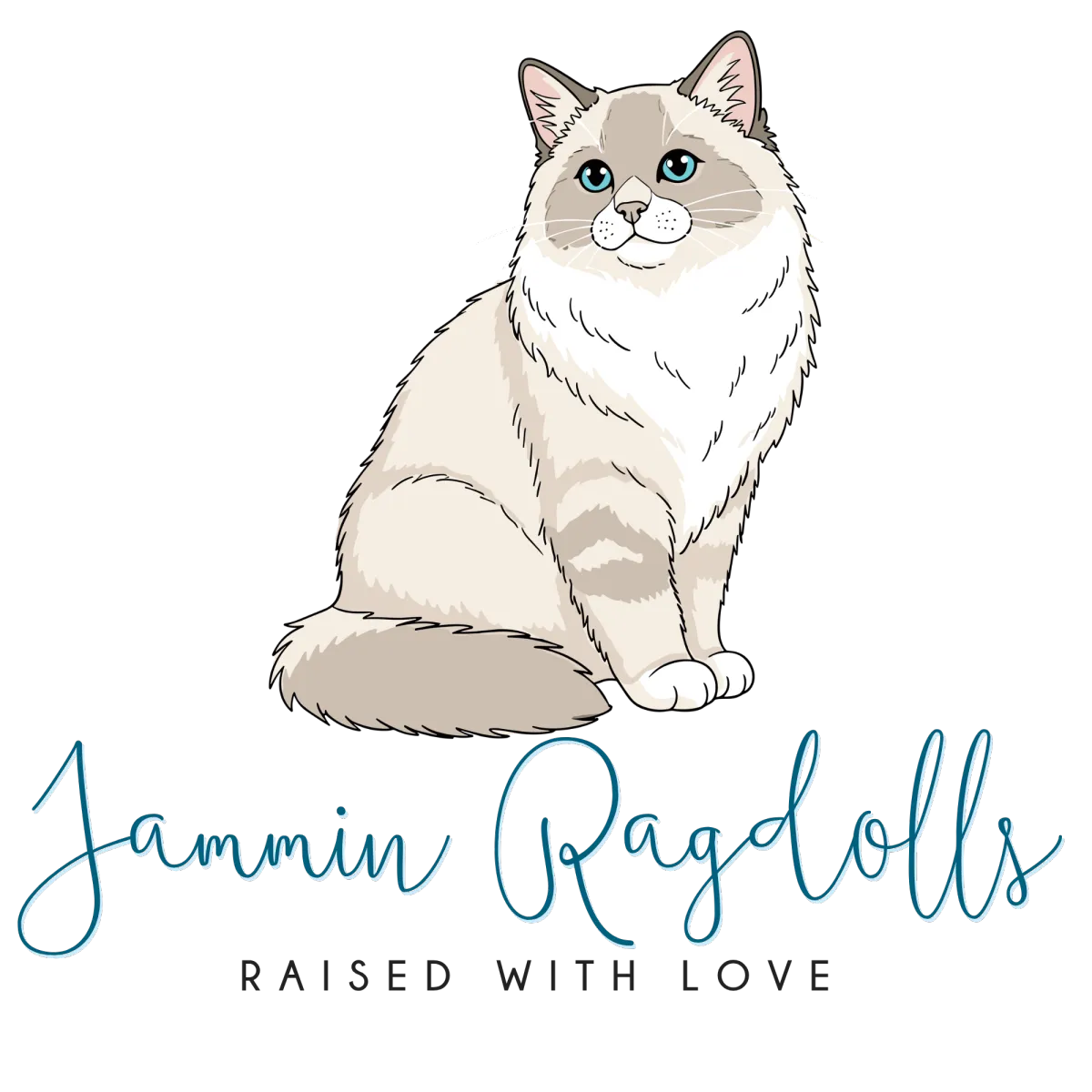 Jammin Rags Minnesota Ragdoll cattery Logo
