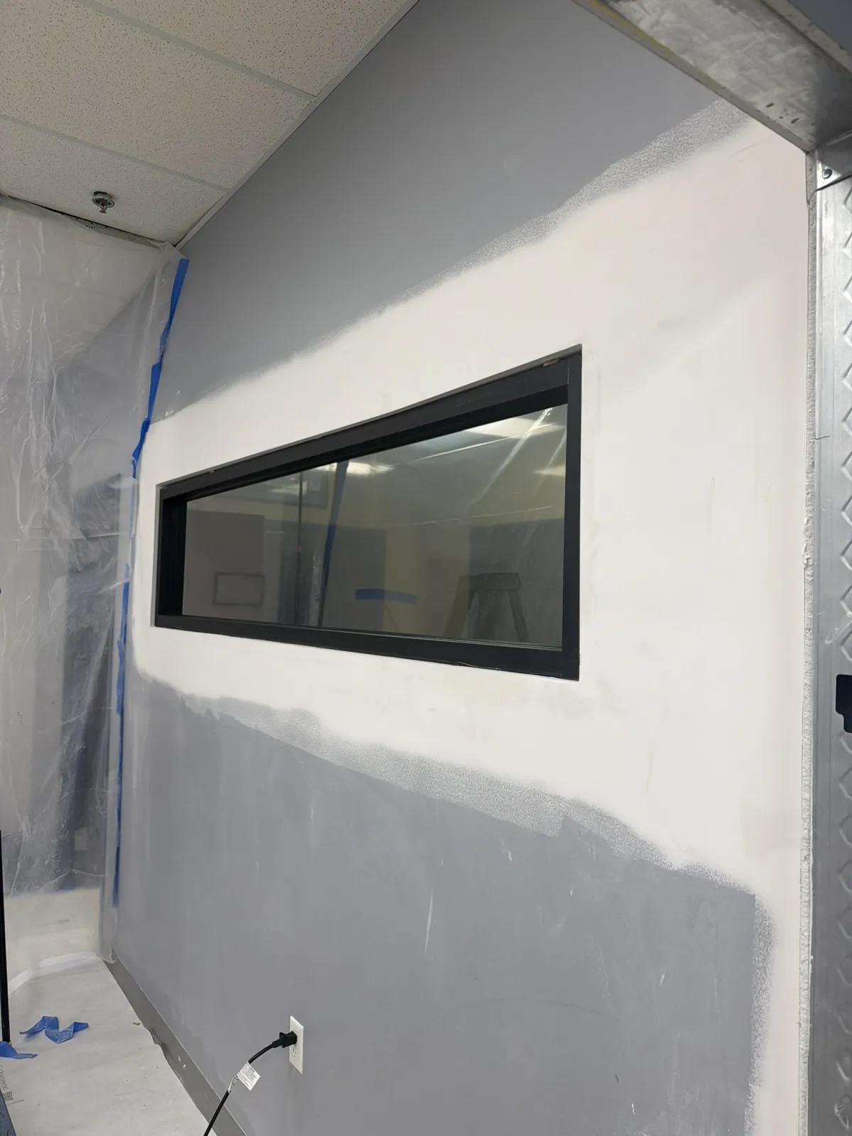 Basement Ceiling Painting in