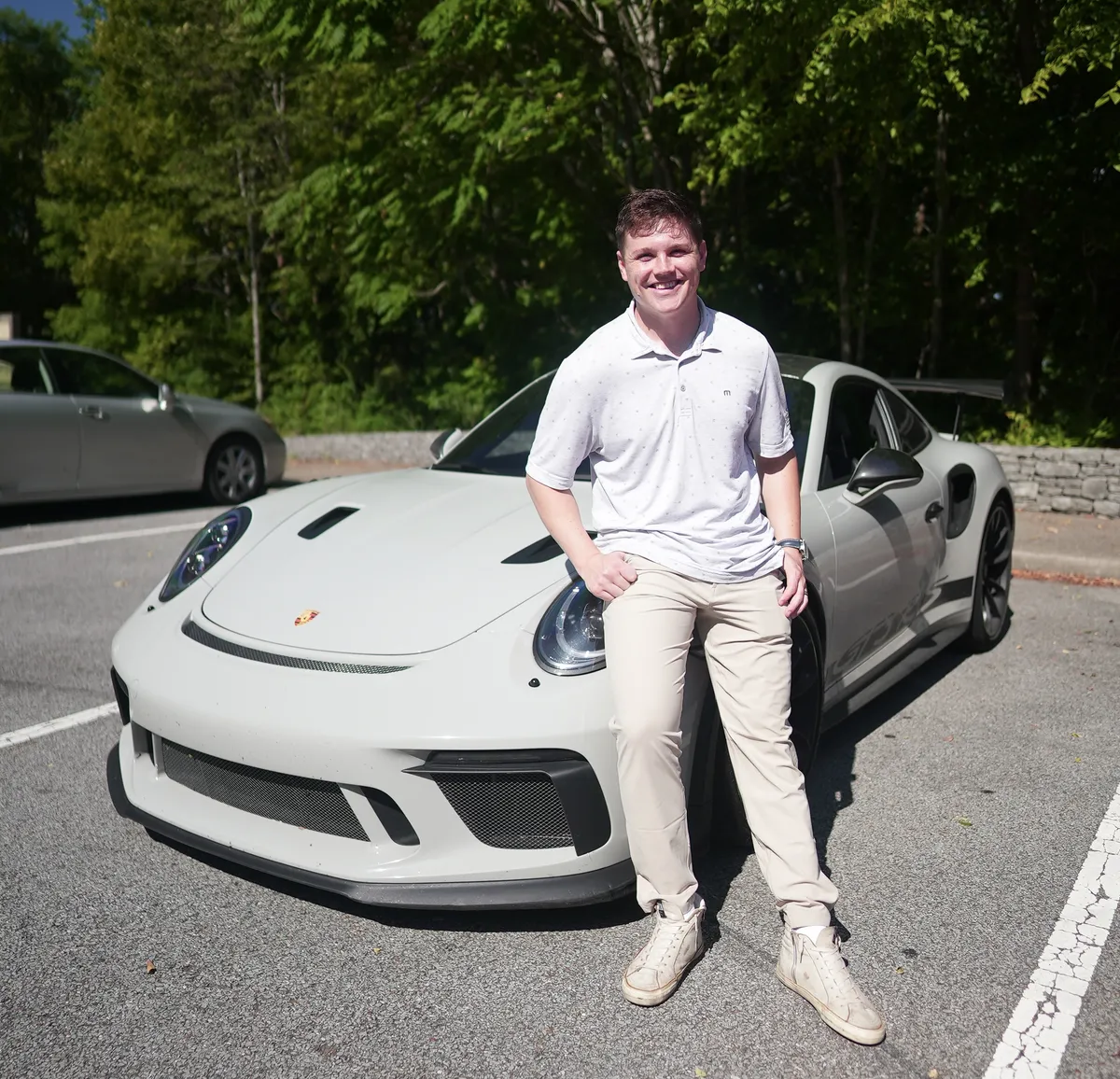 Daniel P. with his Porsche 911 GT3 RS, bought with Dream Car Secrets