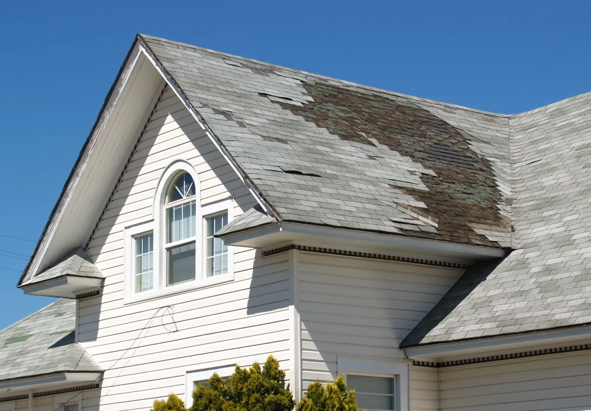 Exterior Damage on a residential home