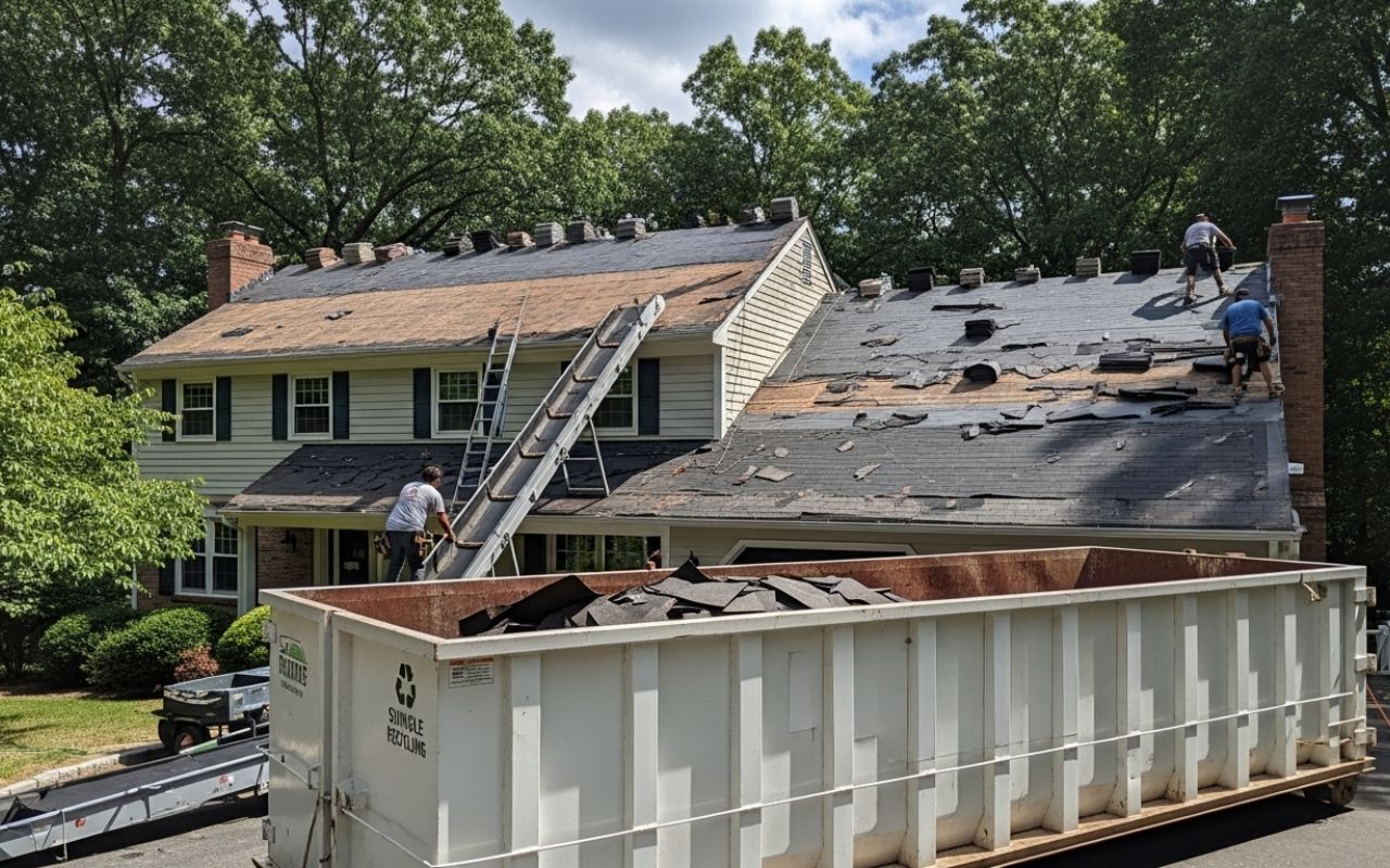 Eco Friendly Roof Replacement Shingle Recycling in White Plains NY