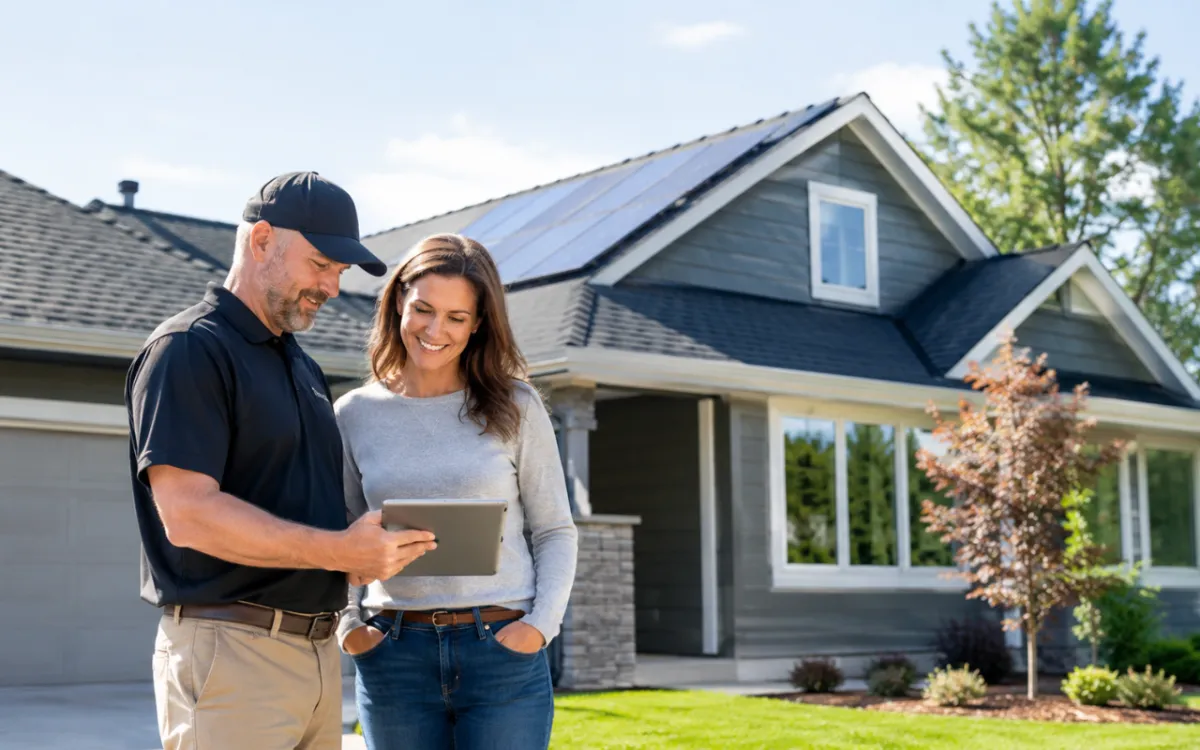 Home planning solar panels and roof replacement together
