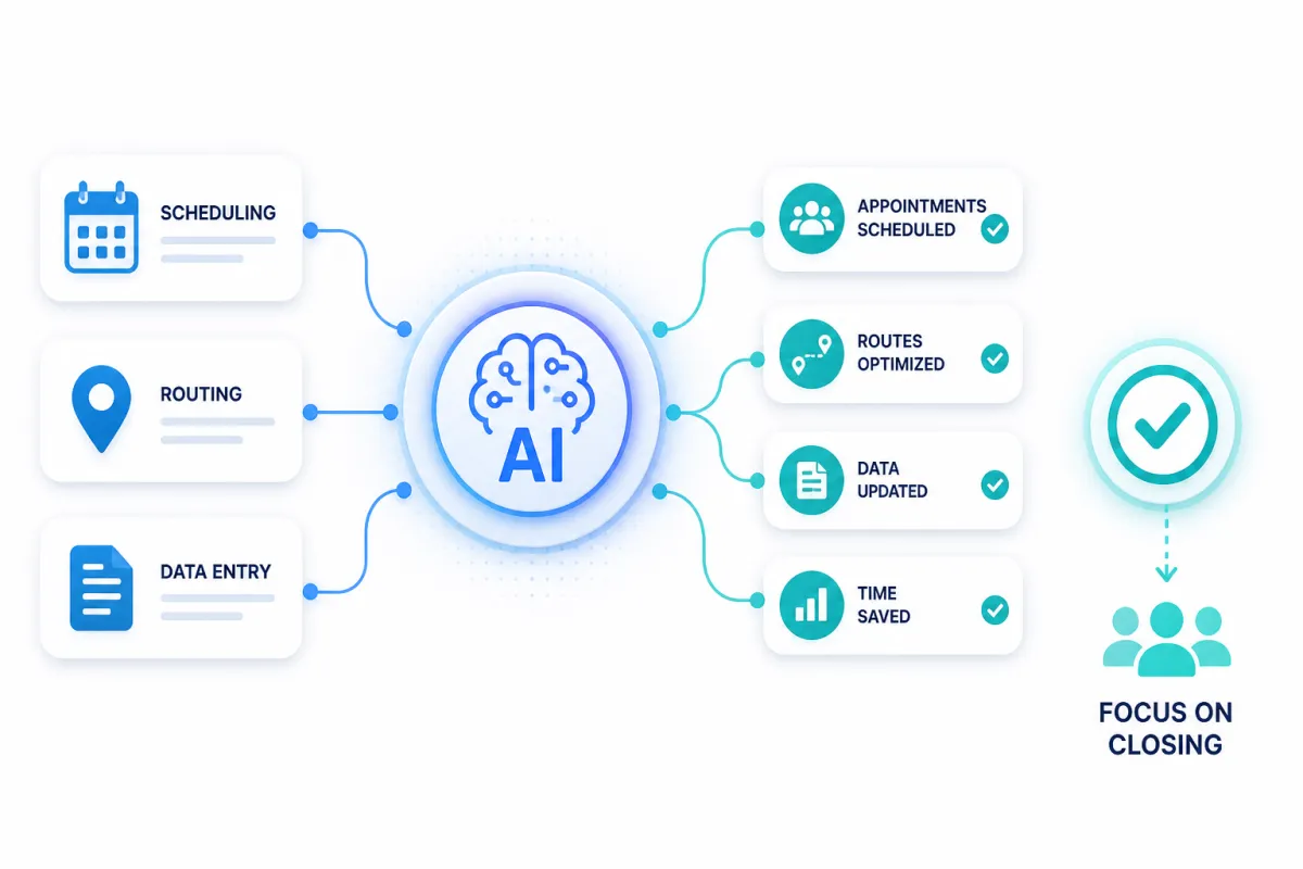 AI-powered CRM automation workflows and intelligent data routing
