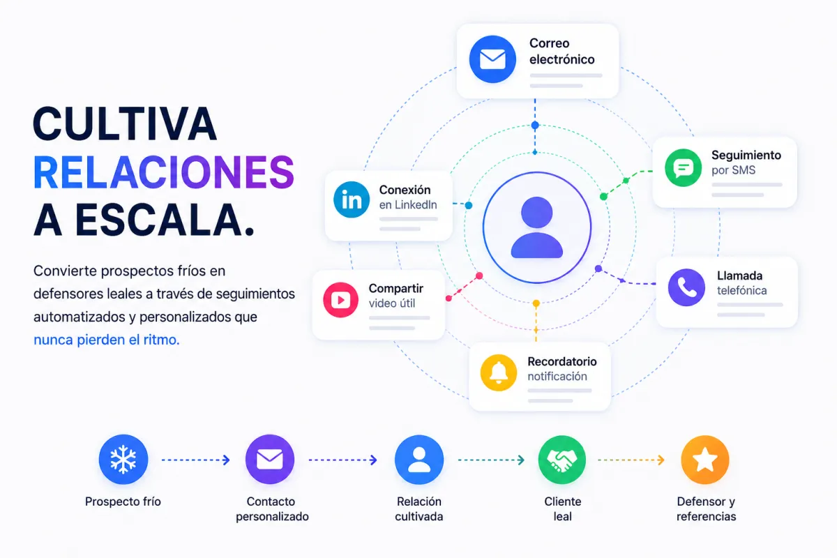 Interfaz de interacción con clientes y resumen de mensajería automatizada
