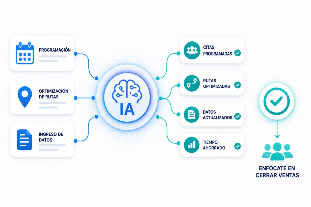 Flujos de trabajo de automatización CRM impulsados por IA y enrutamiento inteligente de datos