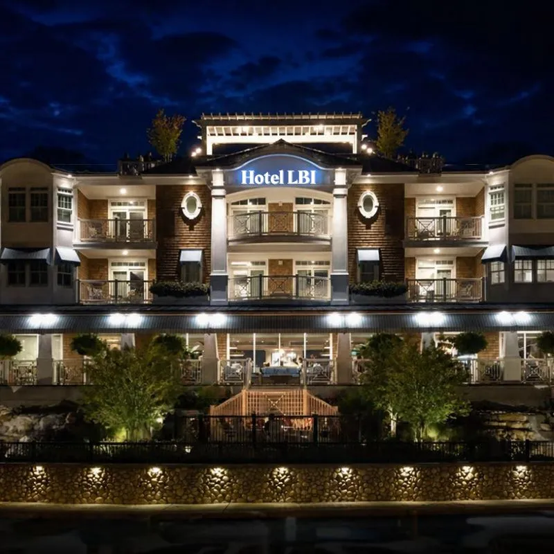 LBI Hotel at night