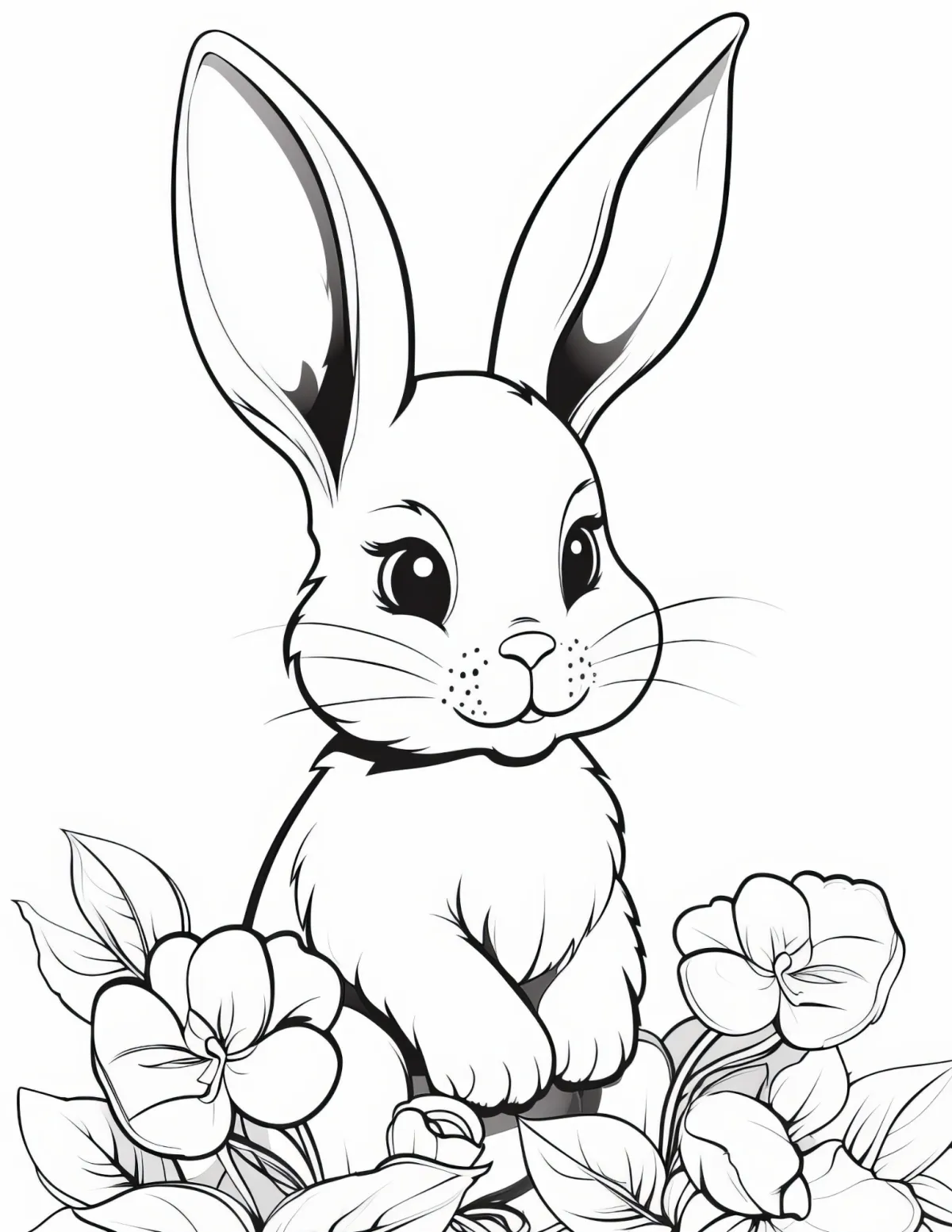 Easter Bunny Coloring Page