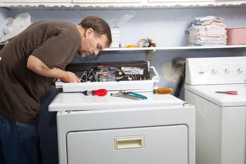 Dryer repair technician
