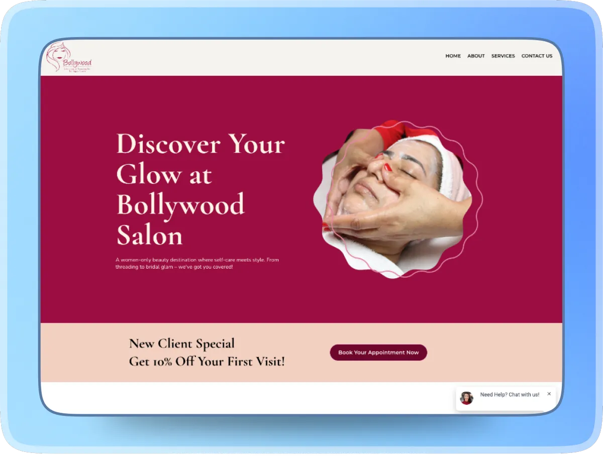 Transforming Bollywood Salon’s Digital Presence with SmartWebi