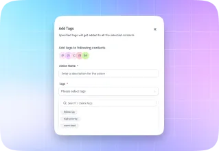 Add Tags on Contact