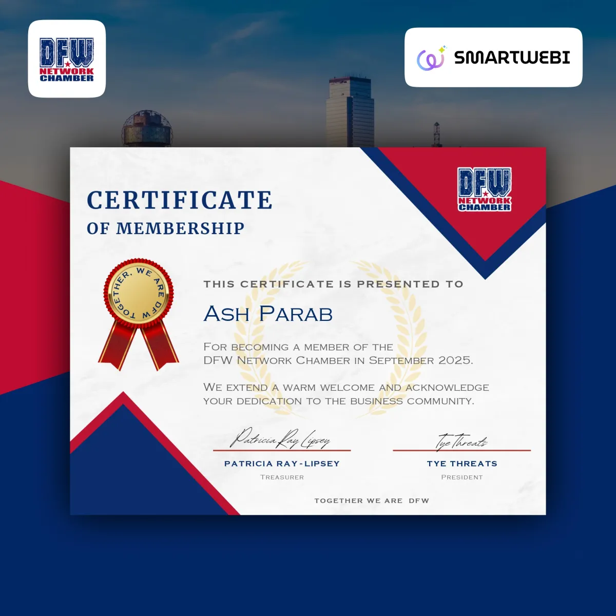 SmartWebi with DFW Network Chamber 2