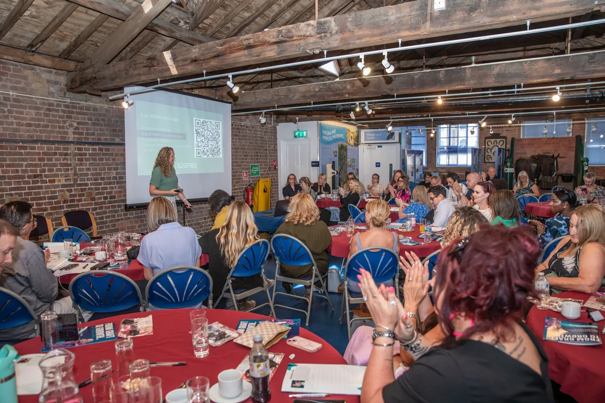 A speaker presenting at a From Graft to Growth event