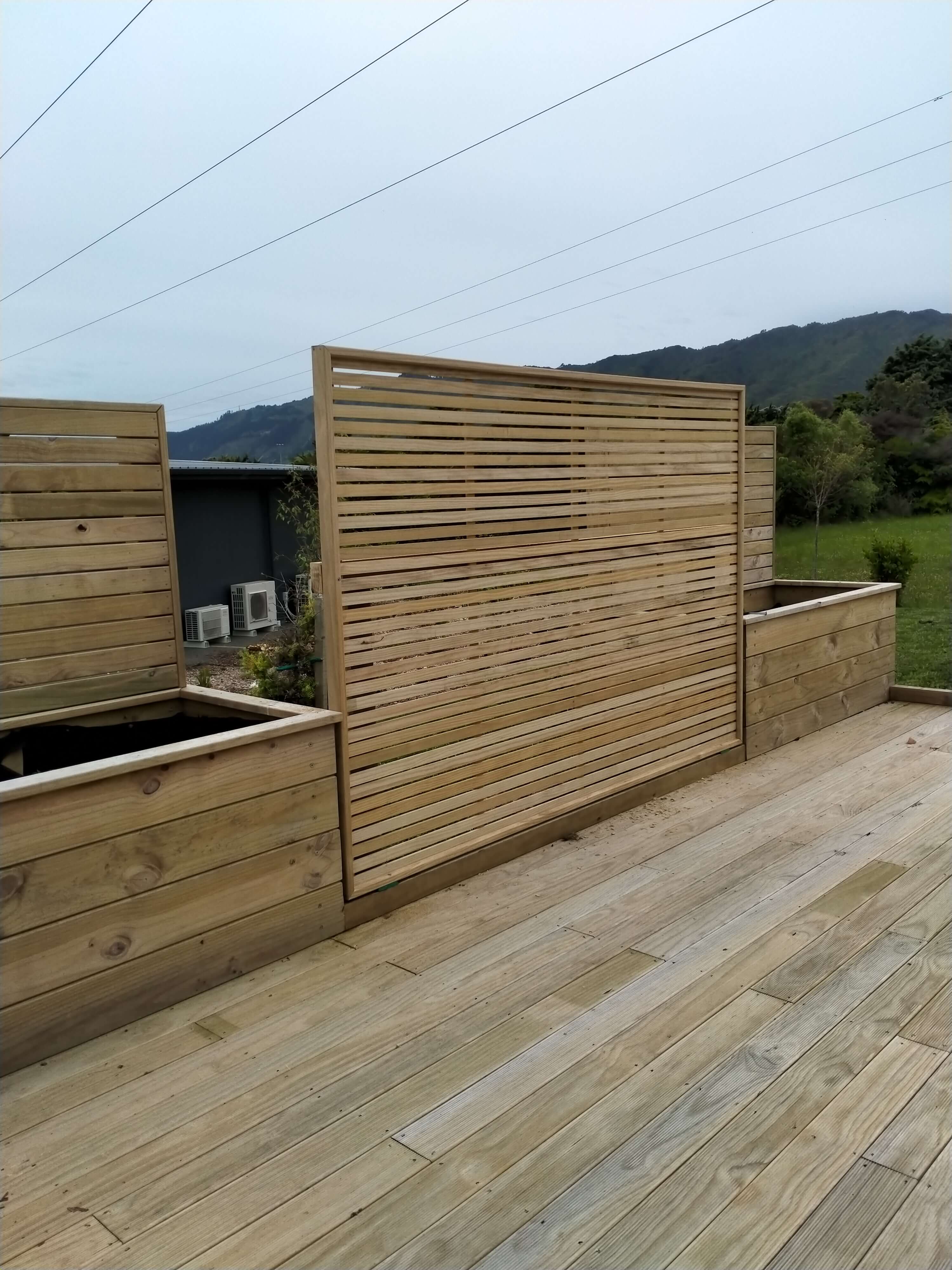 timber decking and fencing outdoor area Levin NZ