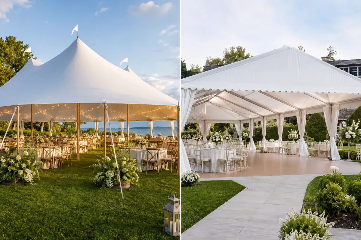 Pole tent or frame tent — which is right for your event?