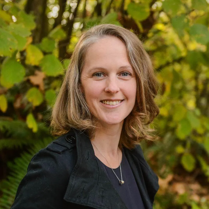 A headshot of Liz Heflin, creator of the Write to Freedom newsletter.