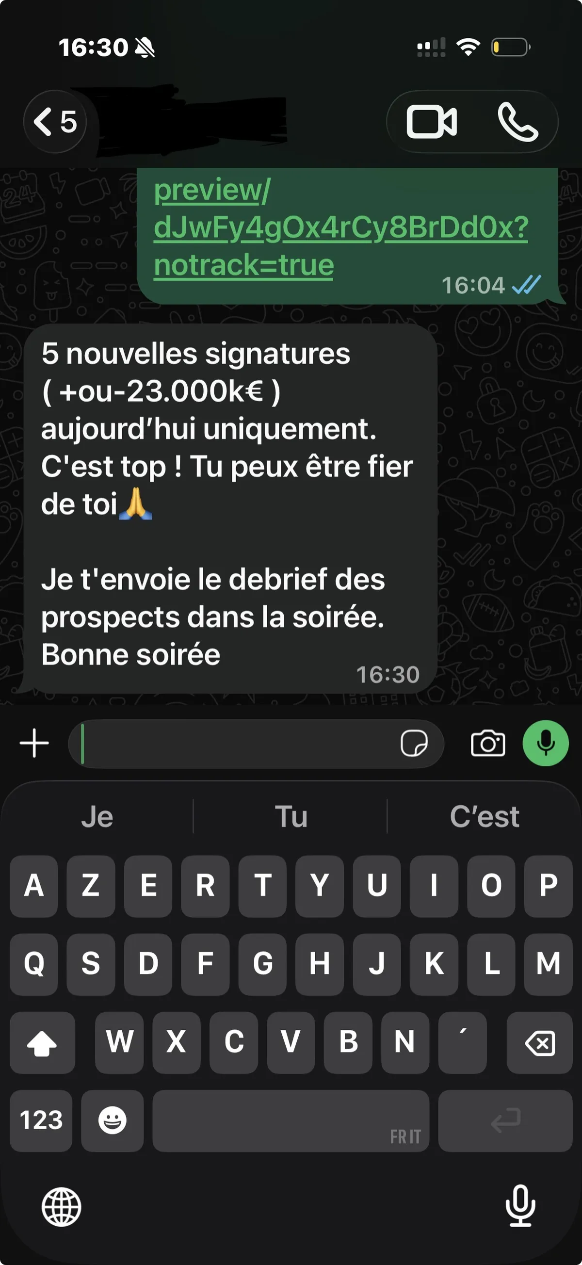 Témoignage client — emplacement 8 à compléter