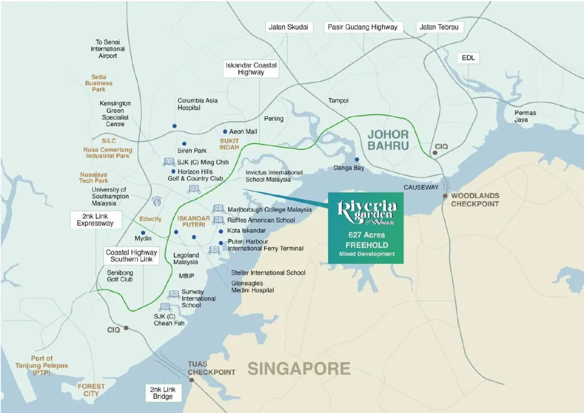 Riveria Garden Location