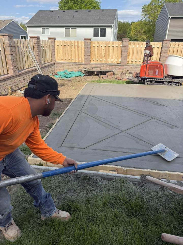 Patio installation