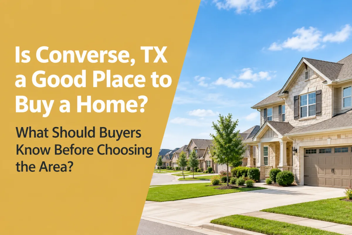 Is Converse, TX a Good Place to Buy a Home? What Should Buyers Know Before Choosing the Area?