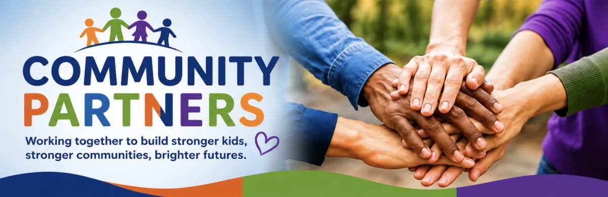 Community partners supporting practical life skills education for children through Common Sense Factor Kids sponsorships and educational partnerships.
