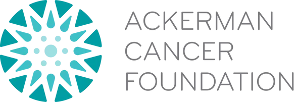 teal and black Ackerman Cancer Foundation logo