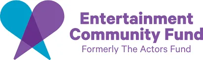 Entertainment Community Fund/The Actors Fund blue and purple logo - breast cancer resources for entertainment community