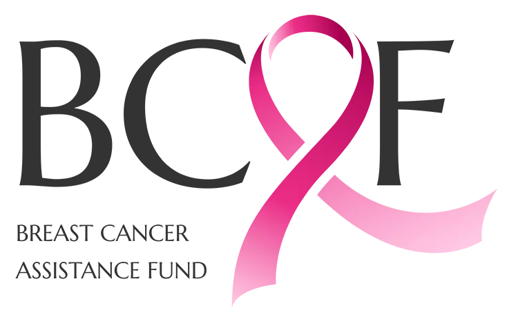 Breast Cancer Assistance Fund Black and Pink logo with pink breast cancer ribbon