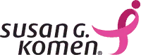 Susan G. Komen logo with pink breast cancer ribbon