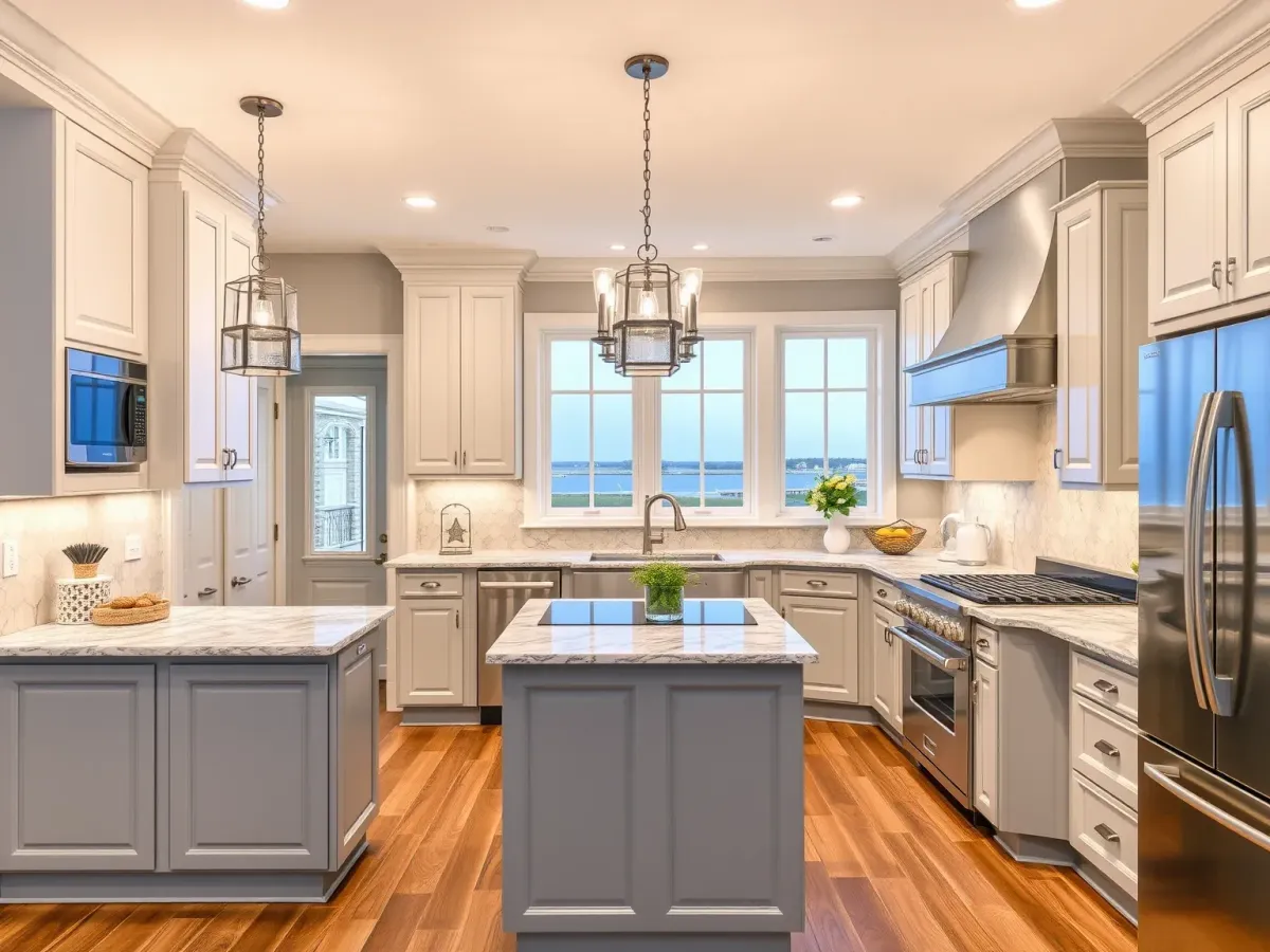 Finished Kitchen Remodeling project in Morehead City, NC with stylish design.