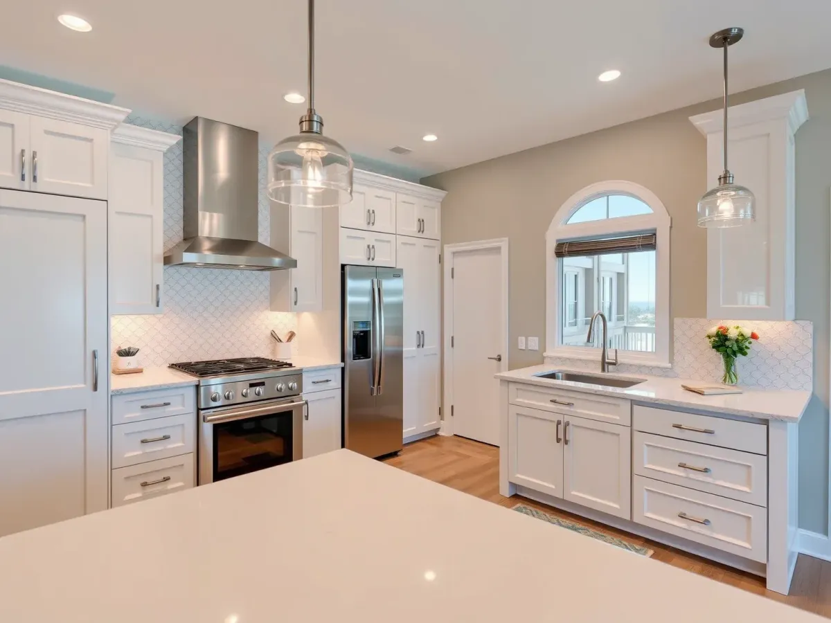 Close-up of a modern Kitchen Remodeling feature in Morehead City, NC, emphasizing quality finishes.