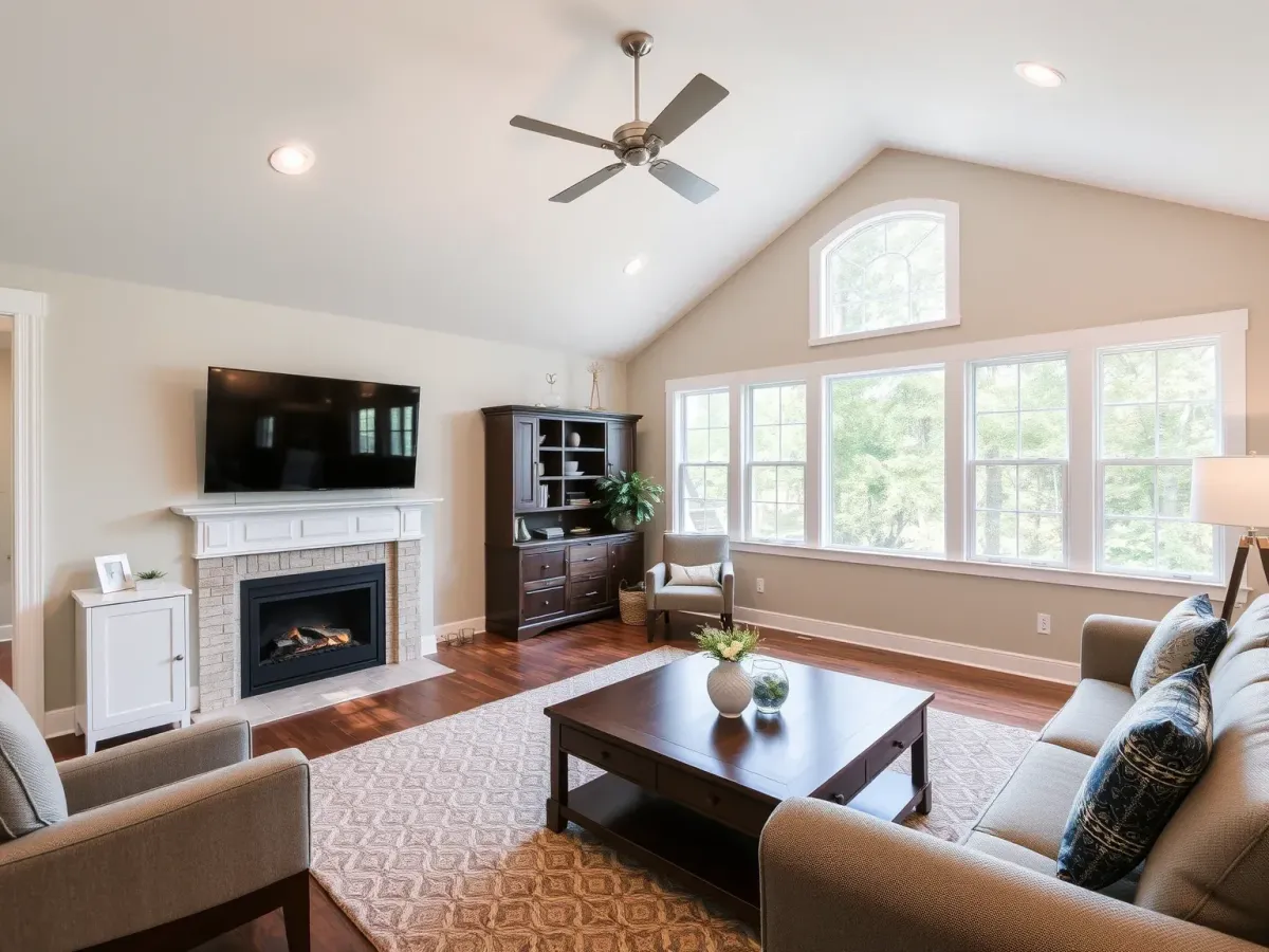 Close-up of a modern Home Addition feature in Morehead City, NC, emphasizing quality finishes.