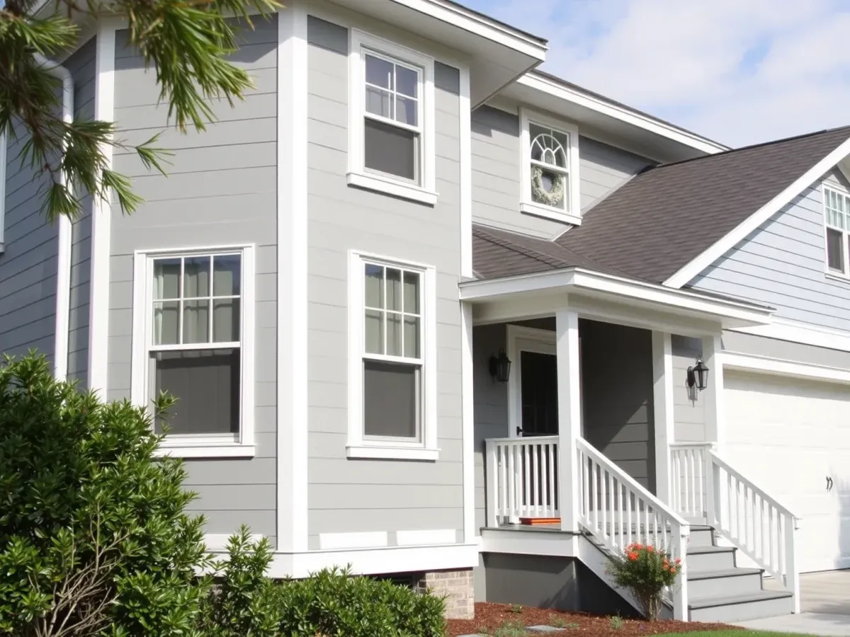 Completed Exterior Painting in Morehead City, NC with contemporary style.